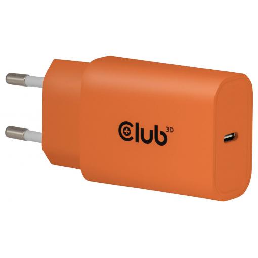 club3D CAC-3023 USB nabíječka, USB-C® zástrčka, 30 W, Power Delivery 3.0, oranžová