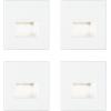Paulmann 41309 41309 LED vestavné nástěnné svítidlo, LED, LED, bílá (matná), sada 4 ks