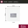 Paulmann 41309 41309 LED vestavné nástěnné svítidlo, LED, LED, bílá (matná), sada 4 ks