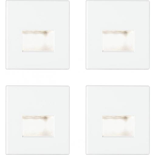 Paulmann 41309 41309 LED vestavné nástěnné svítidlo, LED, LED, bílá (matná), sada 4 ks