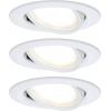Paulmann 41306 Nova vestavné svítidlo, LED, LED, 18 W, bílá, sada 3 ks