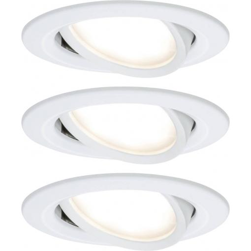 Paulmann 41306 Nova vestavné svítidlo, LED, LED, 18 W, bílá, sada 3 ks