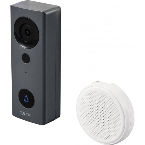 Sygonix Wi-Fi, bezdrátový domovní IP/video telefon šedá, bílá, SY-6721068