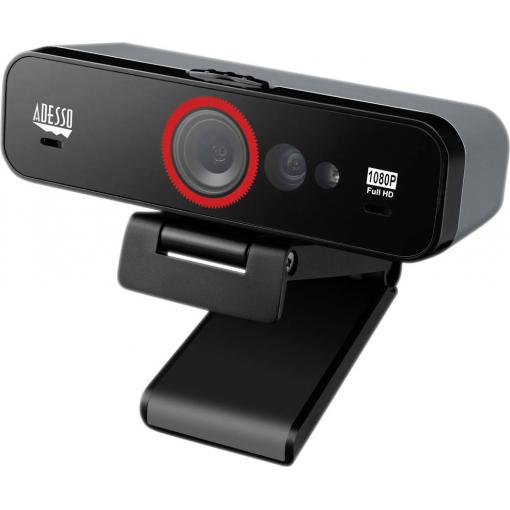 Adesso CyberTrack F1 Full HD webkamera, 1920 x 1080 Pixel, pro Windows Hello