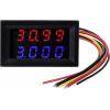 TRU COMPONENTS TC-AMVL4D-RED/BLUE digitální panelový měřič
