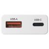 VOLTCRAFT UC-1C1A25W01 USB nabíječka 25 W 1x USB A , 1x USB-C® Rychlé nabíjení, Power Delivery 3.0 bílá GaN