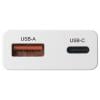 VOLTCRAFT UC-1C1A30W01 USB nabíječka 30 W 1x USB A , 1x USB-C® Rychlé nabíjení, Power Delivery 3.0 bílá GaN