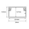 Sygonix SY-6737520 kabelová lišta spojovací kus (d x š x v) 1000 x 24 x 15 mm 1 sada bílá