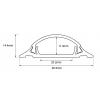 Sygonix SY-6737514 kabelová lišta (d x š x v) 1000 x 47 x 14 mm 1 ks bílá