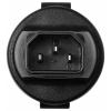 TRU COMPONENTS IEC adaptér C13/C14 CEE spojka - IEC zástrčka C14 10 A Počet kontaktů: 2 + PE černá 1 ks