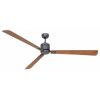 CasaFan ECO NEO III 180-4 BG-NB/KI WiFi Flügel Nussbaum/Kirsche stropní ventilátor 28 W (Ø x v) 180 cm x 360 mm čedičově šedá s dálkovým ovládáním, s