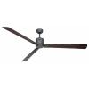 CasaFan ECO NEO III 180-4 BG-NB/KI WiFi Flügel Nussbaum/Kirsche stropní ventilátor 28 W (Ø x v) 180 cm x 360 mm čedičově šedá s dálkovým ovládáním, s