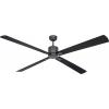 CasaFan ECO NEO III 180-4 BG-SW/TK WiFi Flügel Schwarz/Teak stropní ventilátor 28 W (Ø x v) 180 cm x 360 mm čedičově šedá s dálkovým ovládáním, s časovačem,