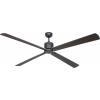 CasaFan ECO NEO III 180-4 BG-WN/SI WiFi Flügel Wenge/silber stropní ventilátor 28 W (Ø x v) 180 cm x 360 mm čedičově šedá s dálkovým ovládáním, s časovačem,