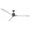 CasaFan ECO NEO III 180-4 BG-WN/SI WiFi Flügel Wenge/silber stropní ventilátor 28 W (Ø x v) 180 cm x 360 mm čedičově šedá s dálkovým ovládáním, s časovačem,