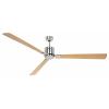 CasaFan ECO NEO III 180-4 BN-AH/BU WiFi Flügel Ahorn/Buche stropní ventilátor 28 W (Ø x v) 180 cm x 360 mm chrom (kartáčovaný) s dálkovým ovládáním, s