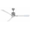 CasaFan ECO NEO III 132 BN-WE/LG WiFi Flügel Weiß/Lichtgrau stropní ventilátor 27 W (Ø x v) 132 cm x 360 mm chrom (kartáčovaný) s dálkovým ovládáním, s