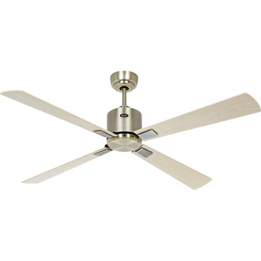 CasaFan ECO NEO III 132 MA-AH/BU WiFi Flügel Ahorn/Buche stropní ventilátor 27 W (Ø x v) 132 cm x 360 mm starožitná mosaz s dálkovým ovládáním, s časovačem,