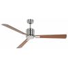 CasaFan ECO NEO III 132 BN-NB/KI WiFi Flügel Nussbaum/Kirsche stropní ventilátor 27 W (Ø x v) 132 cm x 360 mm chrom (kartáčovaný) s dálkovým ovládáním, s