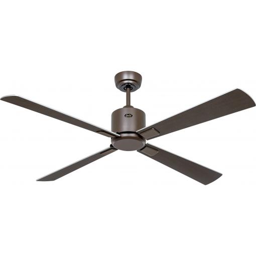 CasaFan ECO NEO III 132 BZ-WN/SI WiFi Flügel Wenge/silber stropní ventilátor 27 W (Ø x v) 132 cm x 360 mm bronzová s dálkovým ovládáním, s časovačem, vhodný i