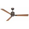 CasaFan ECO NEO III 132 BZ-SW/TK WiFi Flügel Schwarz/Teak stropní ventilátor 27 W (Ø x v) 132 cm x 360 mm bronzová s dálkovým ovládáním, s časovačem, vhodný i