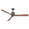 CasaFan ECO NEO III 132 BZ-NB/KI WiFi Flügel Nussbaum/Kirsche stropní ventilátor 27 W (Ø x v) 132 cm x 360 mm bronzová s dálkovým ovládáním, s časovačem,