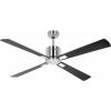 CasaFan ECO NEO III 132 BN-WN/SI WiFi Flügel Wenge/silber stropní ventilátor 27 W (Ø x v) 132 cm x 360 mm chrom (kartáčovaný) s dálkovým ovládáním, s