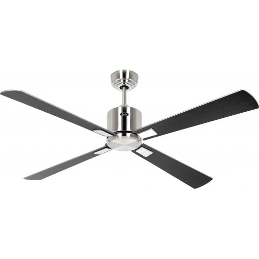 CasaFan ECO NEO III 132 BN-WN/SI WiFi Flügel Wenge/silber stropní ventilátor 27 W (Ø x v) 132 cm x 360 mm chrom (kartáčovaný) s dálkovým ovládáním, s
