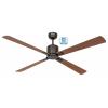 CasaFan ECO NEO III 152 BZ-NB/KI WiFi Flügel Nussbaum/Kirsche stropní ventilátor 27 W (Ø x v) 152 cm x 360 mm bronzová s dálkovým ovládáním, s časovačem,
