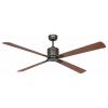 CasaFan ECO NEO III 152 BZ-NB/KI WiFi Flügel Nussbaum/Kirsche stropní ventilátor 27 W (Ø x v) 152 cm x 360 mm bronzová s dálkovým ovládáním, s časovačem,