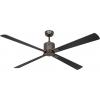 CasaFan ECO NEO III 152 BZ-WN/SI WiFi Flügel Wenge/silber stropní ventilátor 27 W (Ø x v) 152 cm x 360 mm bronzová s dálkovým ovládáním, s časovačem, vhodný i