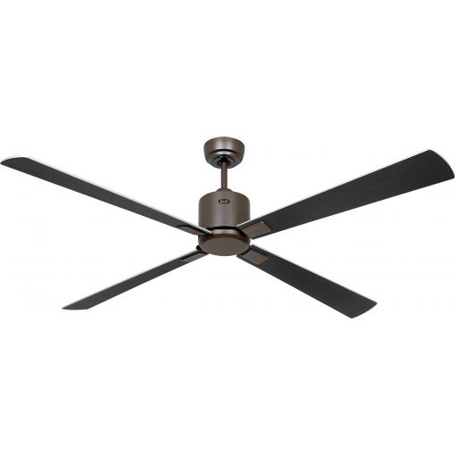 CasaFan ECO NEO III 152 BZ-WN/SI WiFi Flügel Wenge/silber stropní ventilátor 27 W (Ø x v) 152 cm x 360 mm bronzová s dálkovým ovládáním, s časovačem, vhodný i