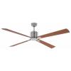 CasaFan ECO NEO III 152 BN-NB/KI WiFi Flügel Nussbaum/Kirsche stropní ventilátor 27 W (Ø x v) 152 cm x 360 mm chrom (kartáčovaný) s dálkovým ovládáním, s