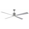 CasaFan ECO NEO III 152 BN-WE/LG WiFi Flügel Weiß/Lichtgrau stropní ventilátor 27 W (Ø x v) 152 cm x 360 mm chrom (kartáčovaný) s dálkovým ovládáním, s