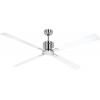 CasaFan ECO NEO III 152 BN-WE/LG WiFi Flügel Weiß/Lichtgrau stropní ventilátor 27 W (Ø x v) 152 cm x 360 mm chrom (kartáčovaný) s dálkovým ovládáním, s