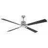 CasaFan ECO NEO III 152 BN-WN/SI WiFi Flügel Wenge/silber stropní ventilátor 27 W (Ø x v) 152 cm x 360 mm chrom (kartáčovaný) s dálkovým ovládáním, s