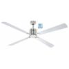 CasaFan ECO NEO III 152 BN-WN/SI WiFi Flügel Wenge/silber stropní ventilátor 27 W (Ø x v) 152 cm x 360 mm chrom (kartáčovaný) s dálkovým ovládáním, s