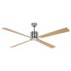 CasaFan ECO NEO III 152 BN-AH/BU WiFi Flügel Ahorn/Buche stropní ventilátor 27 W (Ø x v) 152 cm x 360 mm chrom (kartáčovaný) s dálkovým ovládáním, s časovačem,