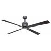 CasaFan ECO NEO III 152 BG-WN/SI WiFi Flügel Wenge/silber stropní ventilátor 27 W (Ø x v) 152 cm x 360 mm čedičově šedá s dálkovým ovládáním, s časovačem,
