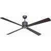 CasaFan ECO NEO III 152 BG-WN/SI WiFi Flügel Wenge/silber stropní ventilátor 27 W (Ø x v) 152 cm x 360 mm čedičově šedá s dálkovým ovládáním, s časovačem,