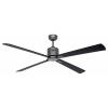 CasaFan ECO NEO III 152 BG-SW/TK WiFi Flügel Schwarz/Teak stropní ventilátor 27 W (Ø x v) 152 cm x 360 mm čedičově šedá s dálkovým ovládáním, s časovačem,