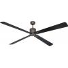 CasaFan ECO NEO III 180-4 BZ-SW/TK WiFi Flügel Schwarz/Teak stropní ventilátor 28 W (Ø x v) 180 cm x 360 mm bronzová s dálkovým ovládáním, s časovačem, vhodný