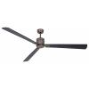 CasaFan ECO NEO III 180-4 BZ-SW/TK WiFi Flügel Schwarz/Teak stropní ventilátor 28 W (Ø x v) 180 cm x 360 mm bronzová s dálkovým ovládáním, s časovačem, vhodný