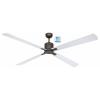 CasaFan ECO NEO III 180-4 BZ-WN/SI WiFi Flügel Wenge/silber stropní ventilátor 28 W (Ø x v) 180 cm x 360 mm bronzová s dálkovým ovládáním, s časovačem, vhodný