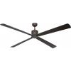 CasaFan ECO NEO III 180-4 BZ-WN/SI WiFi Flügel Wenge/silber stropní ventilátor 28 W (Ø x v) 180 cm x 360 mm bronzová s dálkovým ovládáním, s časovačem, vhodný