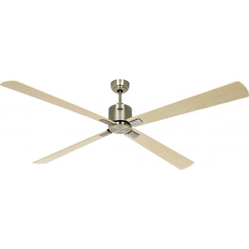 CasaFan ECO NEO III 180-4 MA-AH/BU WiFi Flügel Ahorn/Buche stropní ventilátor 28 W (Ø x v) 180 cm x 360 mm starožitná mosaz s dálkovým ovládáním, s časovačem,