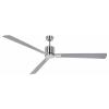 CasaFan ECO NEO III 180-4 BN-WE/LG WiFi Flügel Weiß/Lichtgrau stropní ventilátor 28 W (Ø x v) 180 cm x 360 mm chrom (kartáčovaný) s dálkovým ovládáním, s