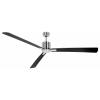 CasaFan ECO NEO III 180-4 BN-WN/SI WiFi Flügel Wenge/silber stropní ventilátor 28 W (Ø x v) 180 cm x 360 mm chrom (kartáčovaný) s dálkovým ovládáním, s