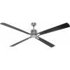 CasaFan ECO NEO III 180-4 BN-WN/SI WiFi Flügel Wenge/silber stropní ventilátor 28 W (Ø x v) 180 cm x 360 mm chrom (kartáčovaný) s dálkovým ovládáním, s