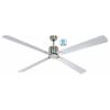 CasaFan ECO NEO III 180-4 BN-WN/SI WiFi Flügel Wenge/silber stropní ventilátor 28 W (Ø x v) 180 cm x 360 mm chrom (kartáčovaný) s dálkovým ovládáním, s